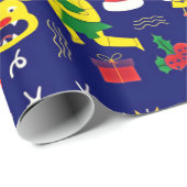 アッシリアクリスマスラッピング紙、光沢 ラッピングペーパー (ロールコーナー)