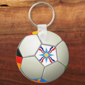 アッシリアサッカーボタンキーチェーン キーホルダー (正面)