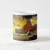 アッシリアジグラットスペシャリティマグ ジャンボコーヒーマグカップ (正面)