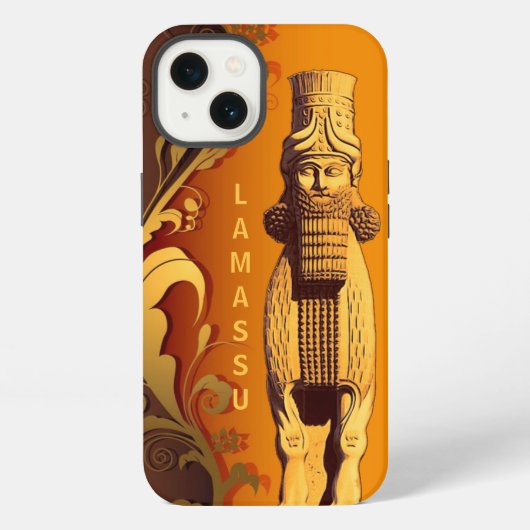 アッシリアラマスiPhoneケース iPhoneケース (裏面)