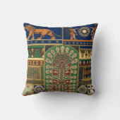 アッシリアレトロパターン クッション (裏面)