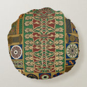 アッシリアレトロパターン ラウンドクッション (裏面)