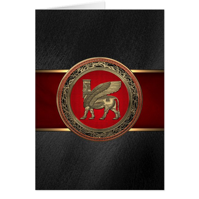 アッシリアンウィングブル – 金ゴールドラマス (正面)