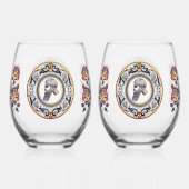 アッシリアンキング飲み物用品セット ステムなしワイングラス (裏面)