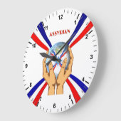 アッシリア世界 ラージ壁時計 (傾斜)