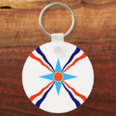 アッシリア人民民族国旗 キーホルダー (正面)