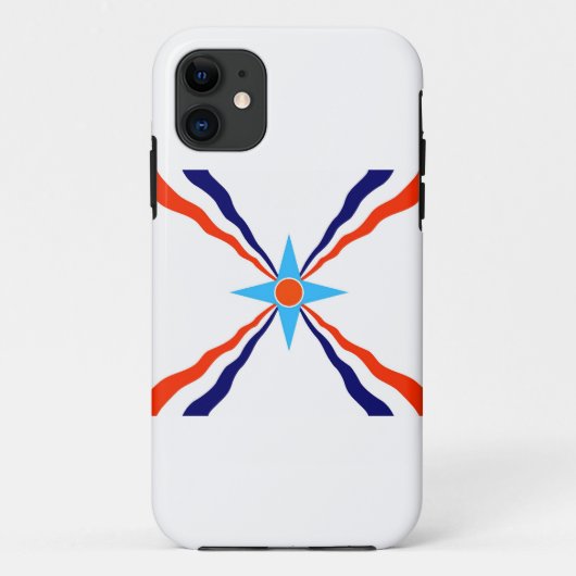 アッシリア人民民族国旗 Case-Mate iPhoneケース (裏面)