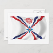 アッシリア国旗 ポストカード (正面/裏面)