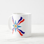 アッシリア国旗 – Ata d'Ator Coffee or Tea Mug コーヒーマグカップ (正面左)