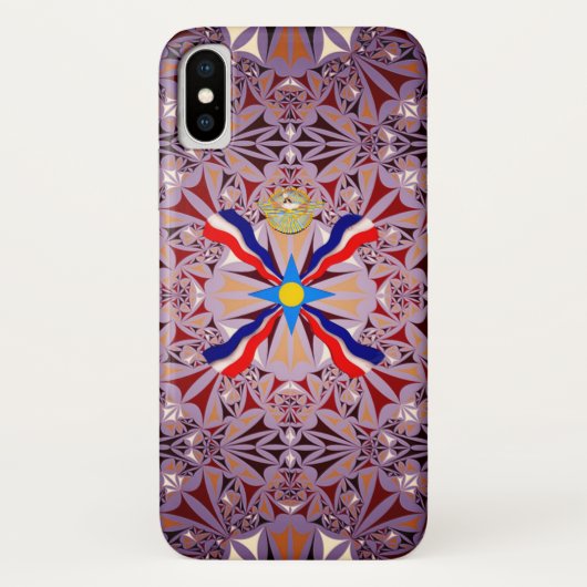アッシリア国旗 Case-Mate iPhoneケース (裏面)