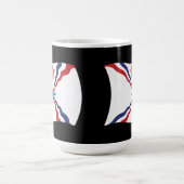 アッシリア国民の旗マグカップ コーヒーマグカップ (中央)