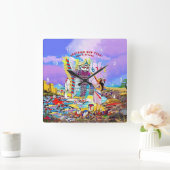 アッシリア正月 スクエア壁時計 (ホーム)