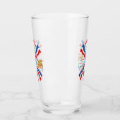 アッシリア民族ガラスカップ タンブラーグラス (左)