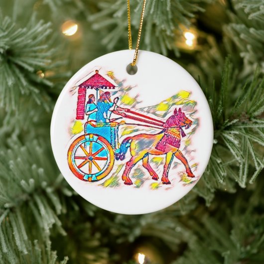 アッシリア王 セラミックオーナメント (ツリー)