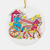 アッシリア王 セラミックオーナメント (正面)