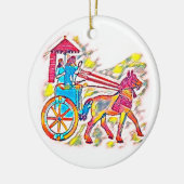 アッシリア王 セラミックオーナメント (左)