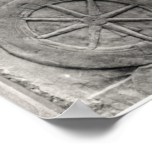 アッシリア軍の戦いを描いたレリーフ、 浮き彫り ポスター (角)