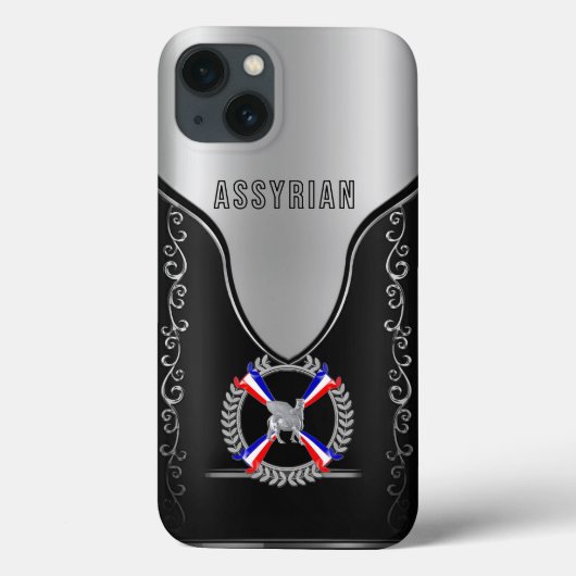 アッシリア・ラマスと国旗のiPhoneケース Case-Mate iPhoneケース (裏面)