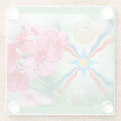 アッシリガラスコースターの花 ガラスコースター (裏面)