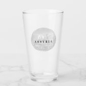 アッシリガラス杯 タンブラーグラス (裏面)