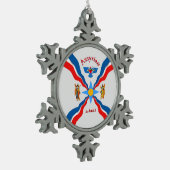 アッシリペウタースノーフレークオーナメント スノーフレークピューターオーナメント (左)