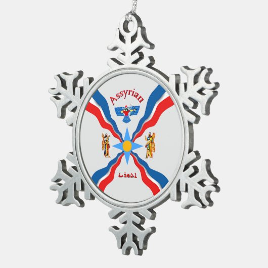 アッシリペウタースノーフレークオーナメント スノーフレークピューターオーナメント (右)