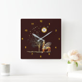 アッシリヤの夜 スクエア壁時計 (ホーム)