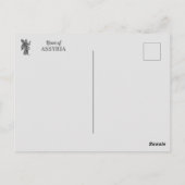 アッシリヤ葉書のバラ ポストカード (裏面)