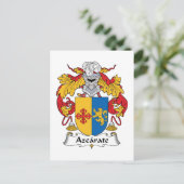 アッスカレート家紋 ポストカード (スタンド正面)