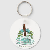 アッティタシュ山ニューハンプシャースキーロゴ キーホルダー (正面)