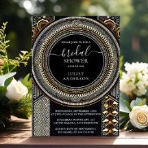 アットアフリカンブラウンナイジェリア伝統的ブライダルシャワー