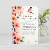 アットウッドツリーピンクガーリーさくらんぼブロッサムキンセアニェラ 招待状 (スタンド正面)