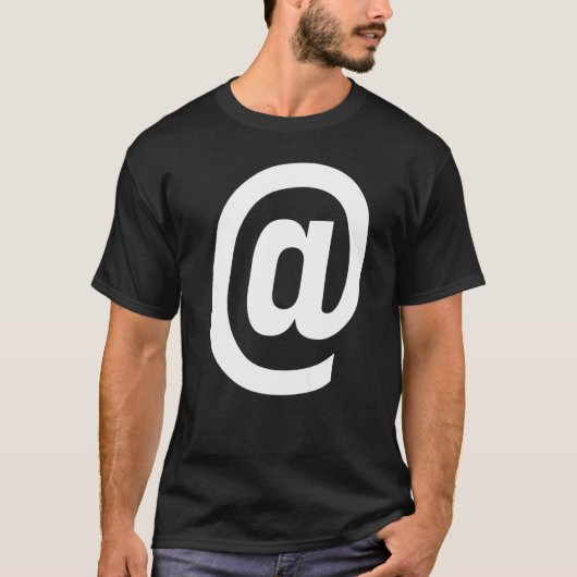 アットサイン@記号の句読点 Tシャツ (正面)