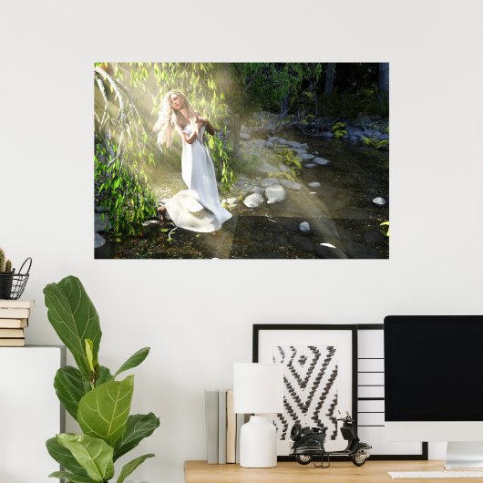 アットザクリークダズスタジオデジタルアート ポスター (ホームオフィス)