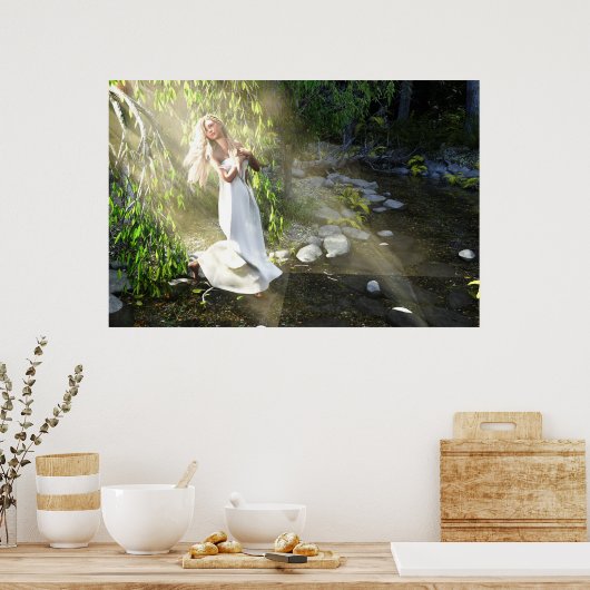 アットザクリークダズスタジオデジタルアート ポスター (キッチン)