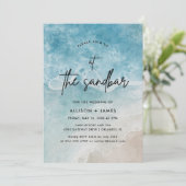 アットザサンドバーウォーターカラービーチ結婚式 招待状 (スタンド正面)