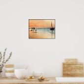 アットザビーチ-ヴィンテージファインアート ポスター (キッチン)