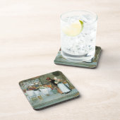 アットザフローリストby Childe Hasssam,ヴィンテージファインアート コースター (右側)