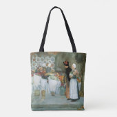 アットザフローリストby Childe Hasssam,ヴィンテージファインアート トートバッグ (裏面)