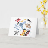 アットザヘアサロン カード (黄色い花)