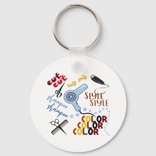 アットザヘアサロン キーホルダー (正面)