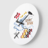 アットザヘアサロン ラージ壁時計 (傾斜)