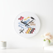 アットザヘアサロン ラージ壁時計 (ホーム)