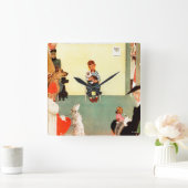 アットザベッツバイノーマンロックウェル スクエア壁時計 (ホーム)