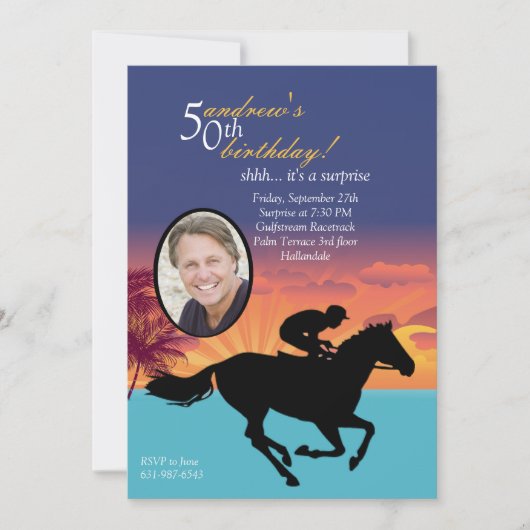 アットザレースフォト招待状 招待状 (正面)