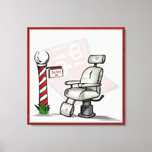 アットザ理容師ショップデコール キャンバスプリント (正面)