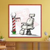 アットザ理容師ショップデコール キャンバスプリント (インサイチュ (リビング))