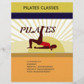 アットジムストレッチ女性サンスポーツフィットネスピラティス チラシ (裏面)