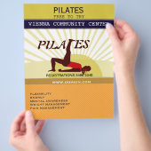 アットジムストレッチ女性サンスポーツフィットネスピラティス チラシ (手)