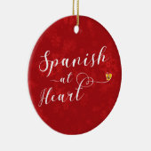 アットスペインのハートホリデーデコレーション,スペイン セラミックオーナメント (右)
